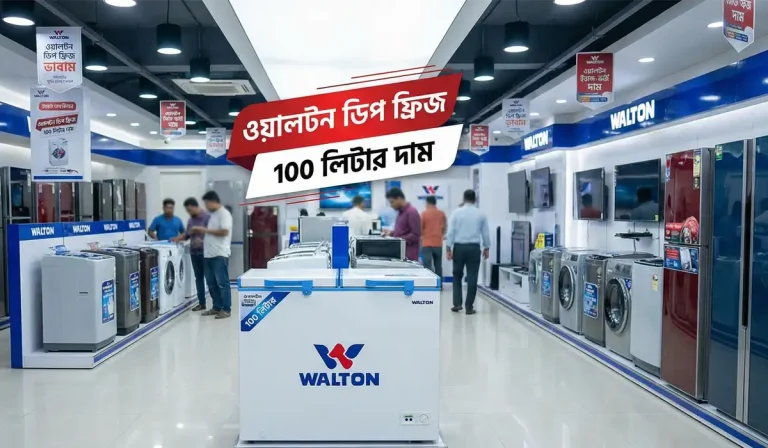 ওয়ালটন ডিপ ফ্রিজ 100 লিটার দাম ২০২৬ বাংলাদেশ
