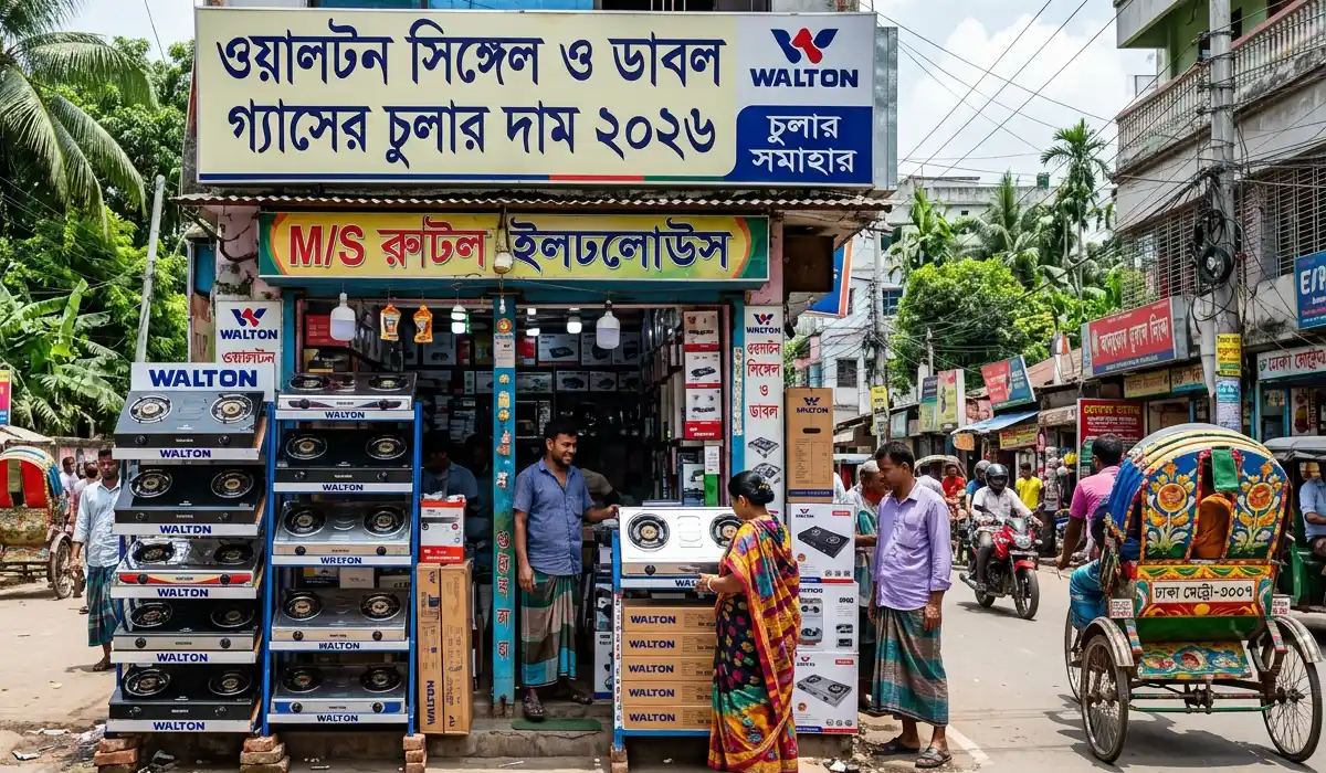 ওয়ালটন সিঙ্গেল ও ডাবল গ্যাসের চুলার দাম ২০২৬
